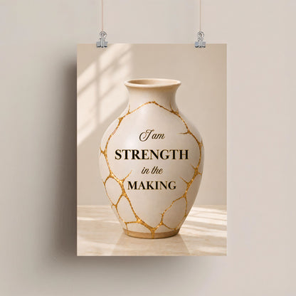 I Am Strength in the Making | Christian Affirmation