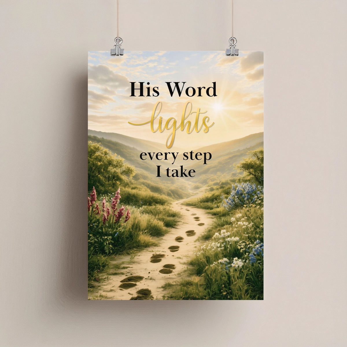 His Word Lights Every Step I Take | Christian Faith