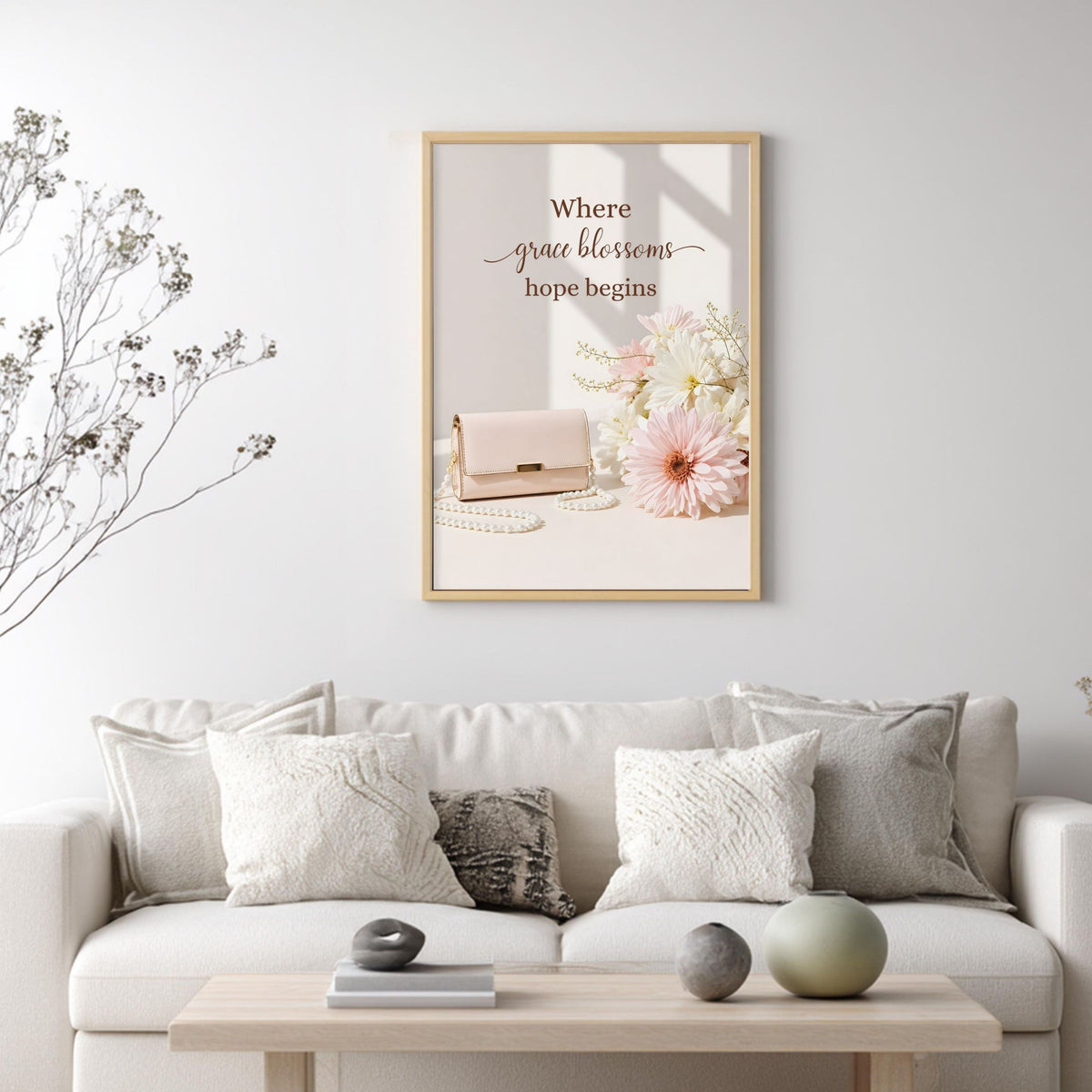 Where Grace Blossoms, Hope Begins | Christian Affirmation