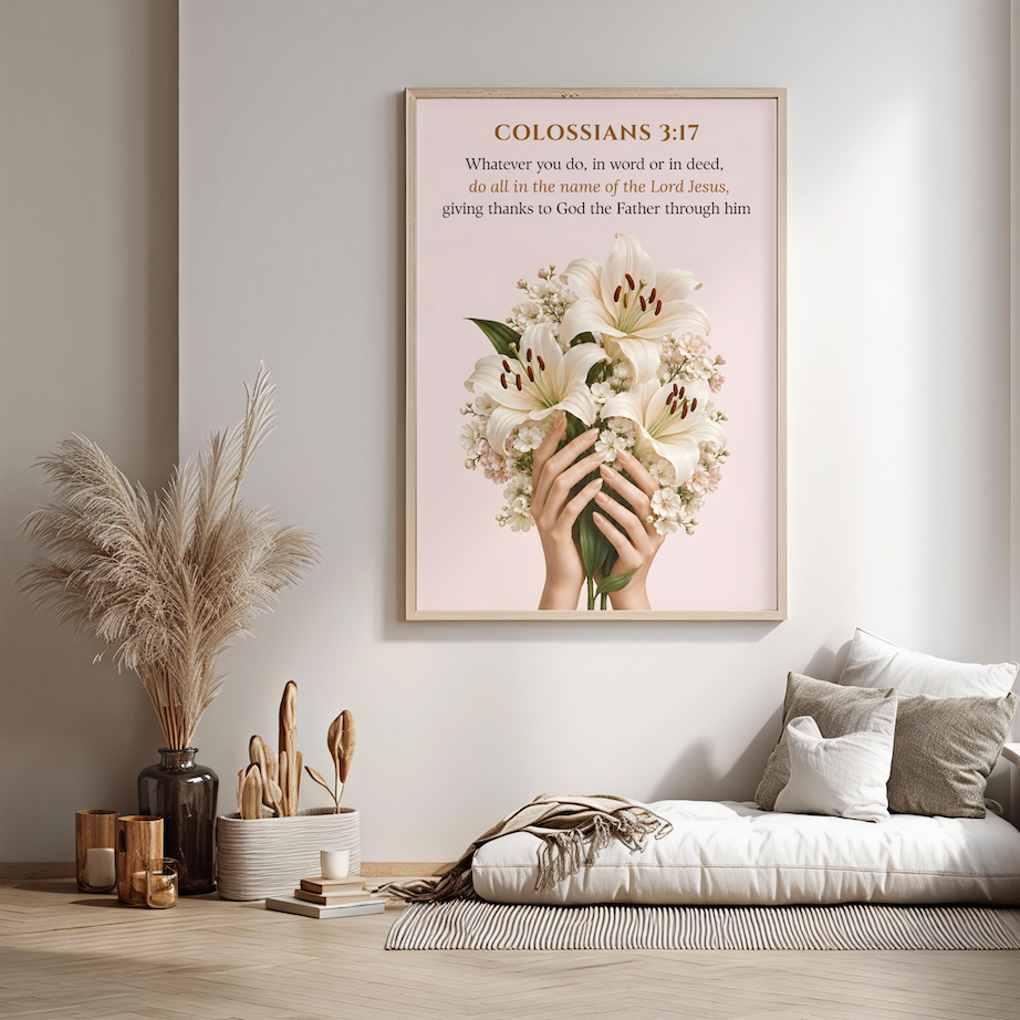 Colossians 3:17 Bible Verse|  Christian Wall Art