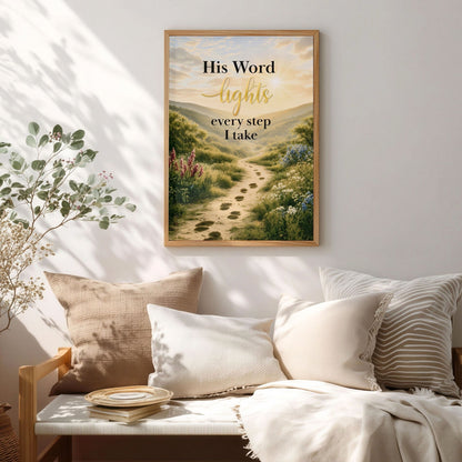 His Word Lights Every Step I Take | Christian Faith