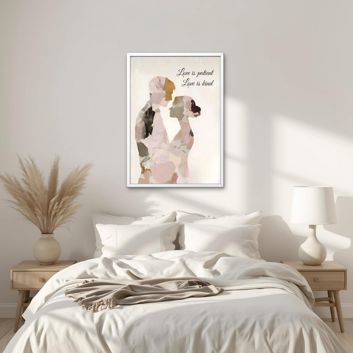 Love Is Patient, Love Is Kind | Christian Couple Wall Art