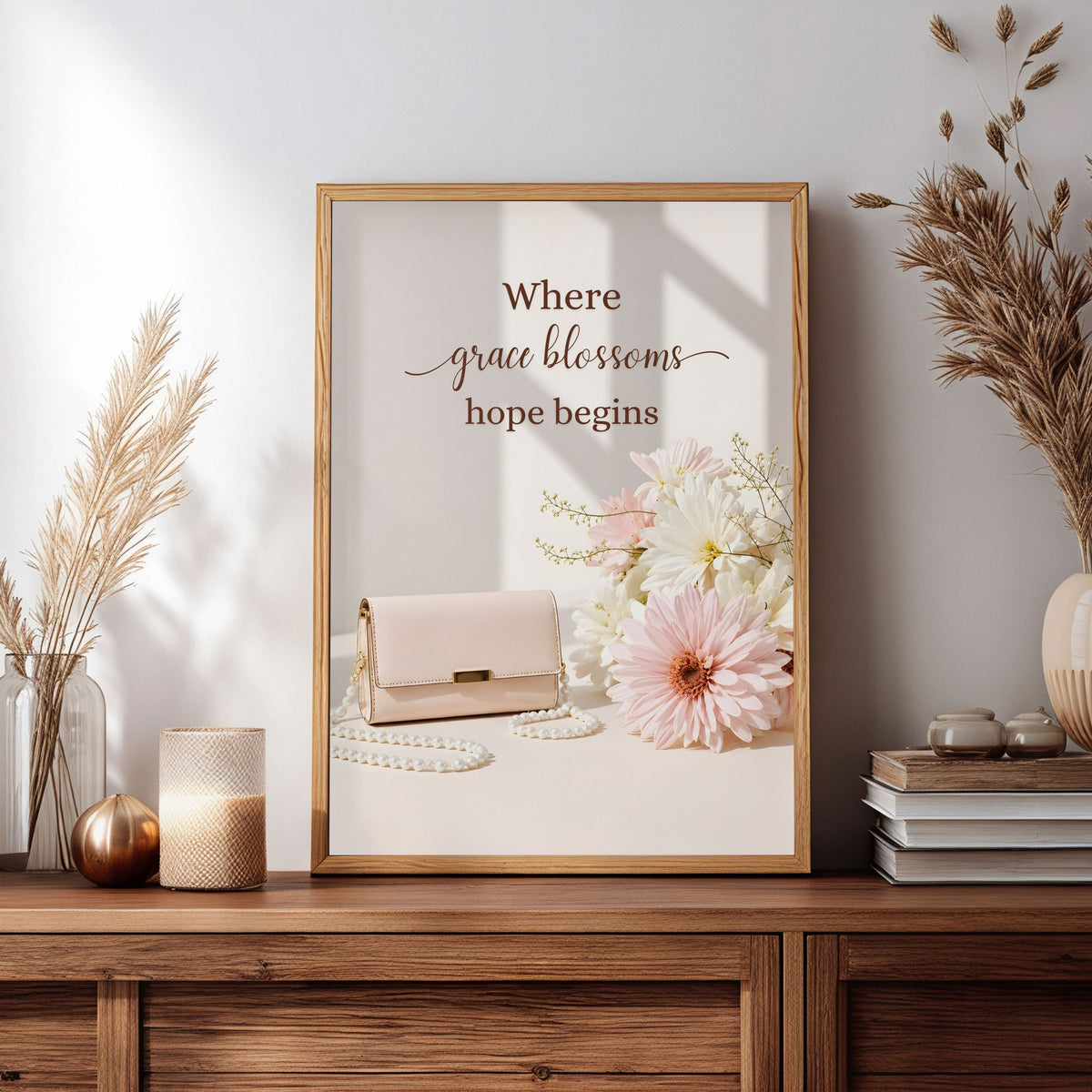 Where Grace Blossoms, Hope Begins | Christian Affirmation