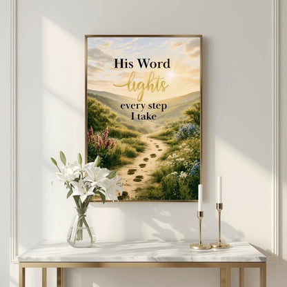 His Word Lights Every Step I Take | Christian Faith