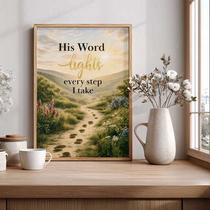 His Word Lights Every Step I Take | Christian Faith