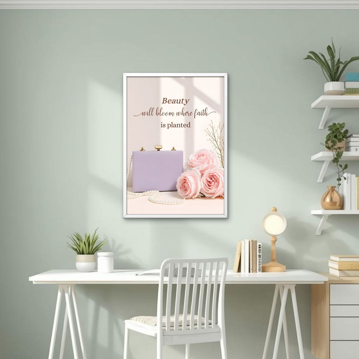 Beauty Will Bloom Where Faith Is Planted | Christian Affirmation
