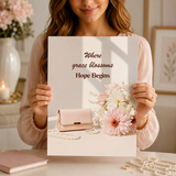 Where Grace Blossoms, Hope Begins | Christian Affirmation Wall Art