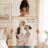 Love Is Patient Love Is Kind Wall Art | Christian Love Quote Print | Bible Verse Inspiration