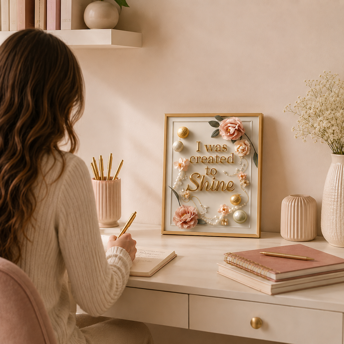 I Was Created to Shine | Christian Affirmation Wall Art
