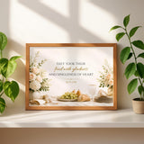 Acts 2:46 Bible Verse | Christian Kitchen Wall Art