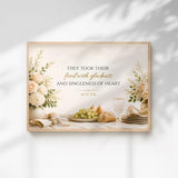 Acts 2:46 Bible Verse | Christian Kitchen Wall Art