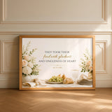 Acts 2:46 Bible Verse | Christian Kitchen Wall Art