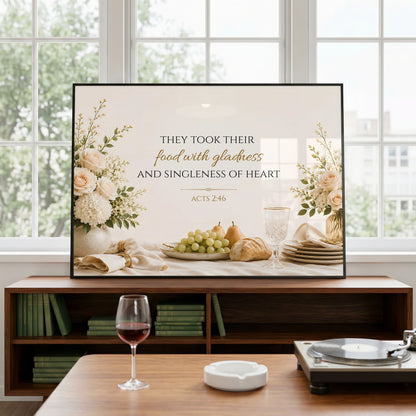 Acts 2:46 | Scripture Wall Art