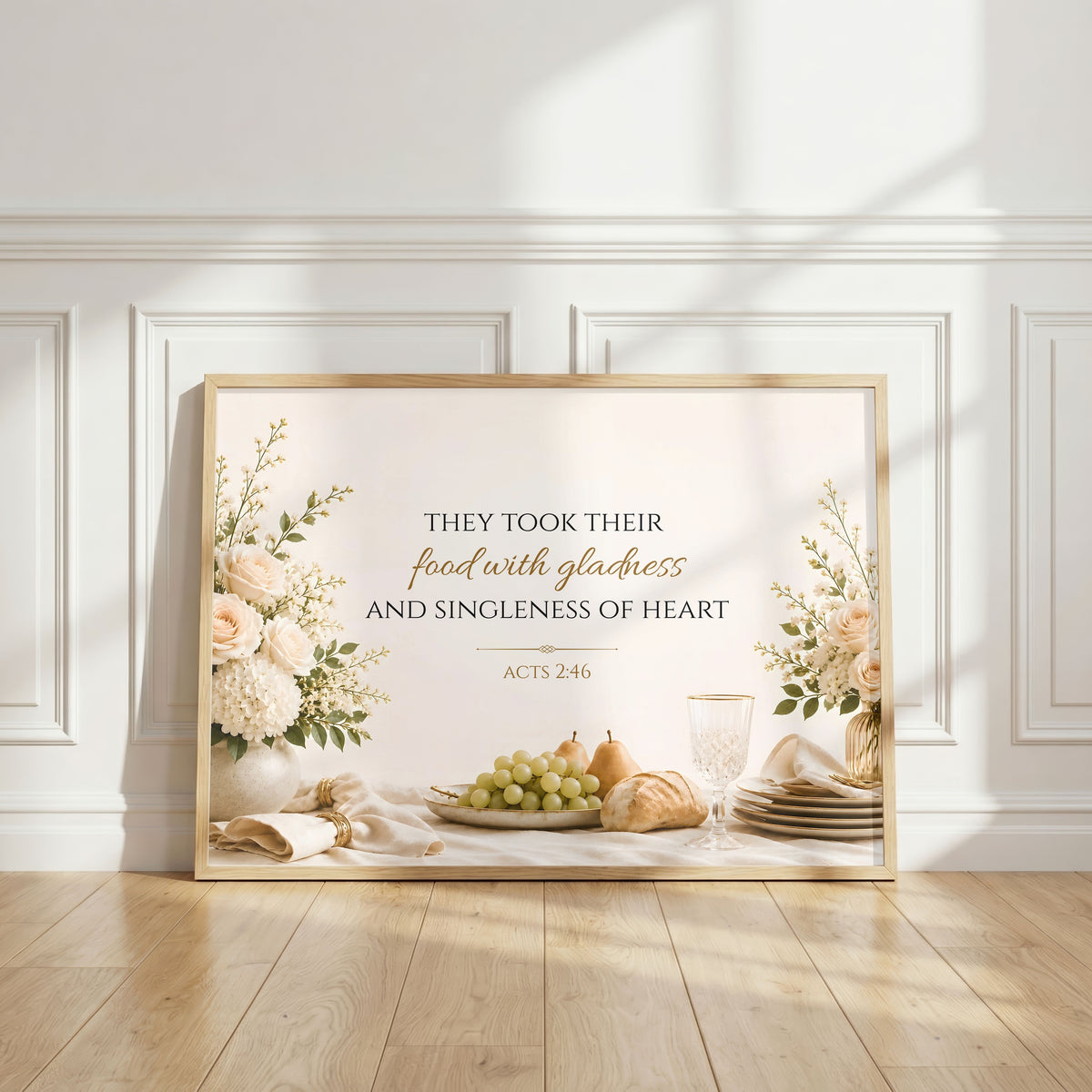 Acts 2:46 | Scripture Wall Art