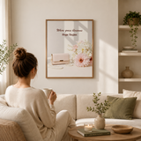 Where Grace Blossoms, Hope Begins | Christian Affirmation Wall Art