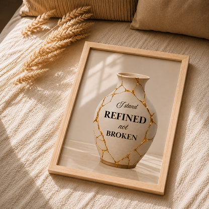 I Stand Refined, Not Broken | Christian Affirmation