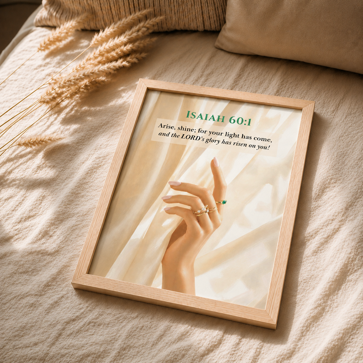 Isaiah 60:1 Bible Verse | Christian Wall Art