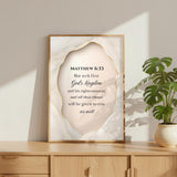 Matthew 6:33 | Seek First God's Kingdom | Christian Wall Art