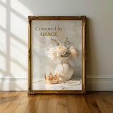 Crowned by Grace | Christian Affirmation Wall Art