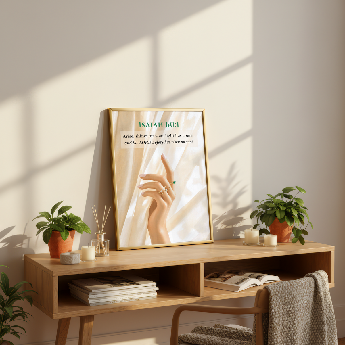 Isaiah 60:1 Bible Verse | Christian Wall Art