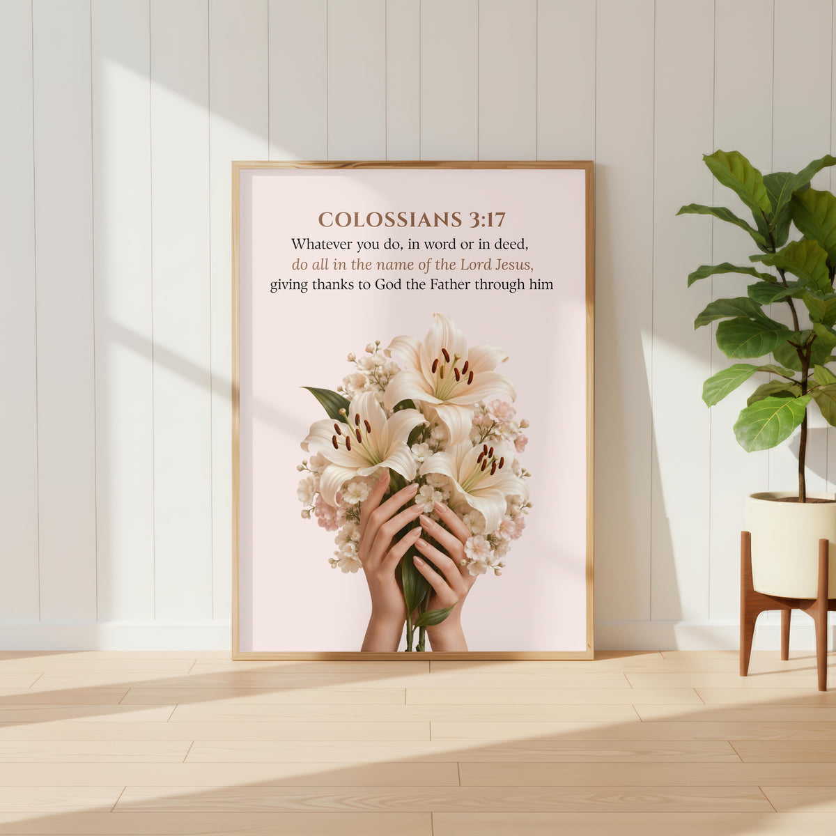 Colossians 3:17 Bible Verse | Christian Wall Art