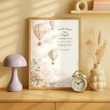 Psalm 91:11 Nursery Wall Art | Christian Baby Room Decor