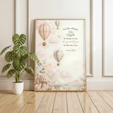 Psalm 91:11 | His Angels Will Guard You | Christian Nursery Wall Art