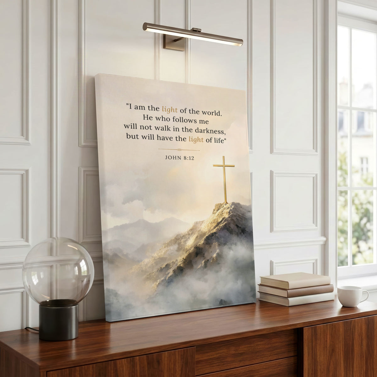 John 8:12 | Christian Art - Canvas