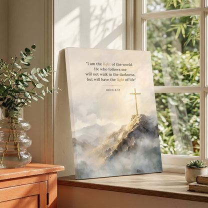 John 8:12 | Christian Art - Canvas