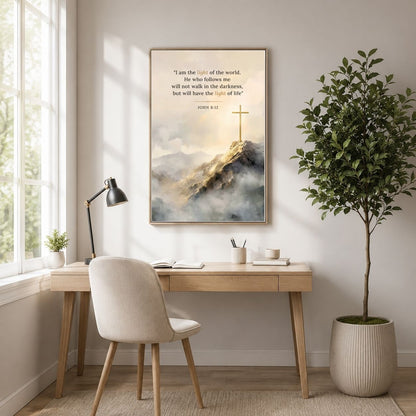 John 8:12 | Christian Art - Canvas
