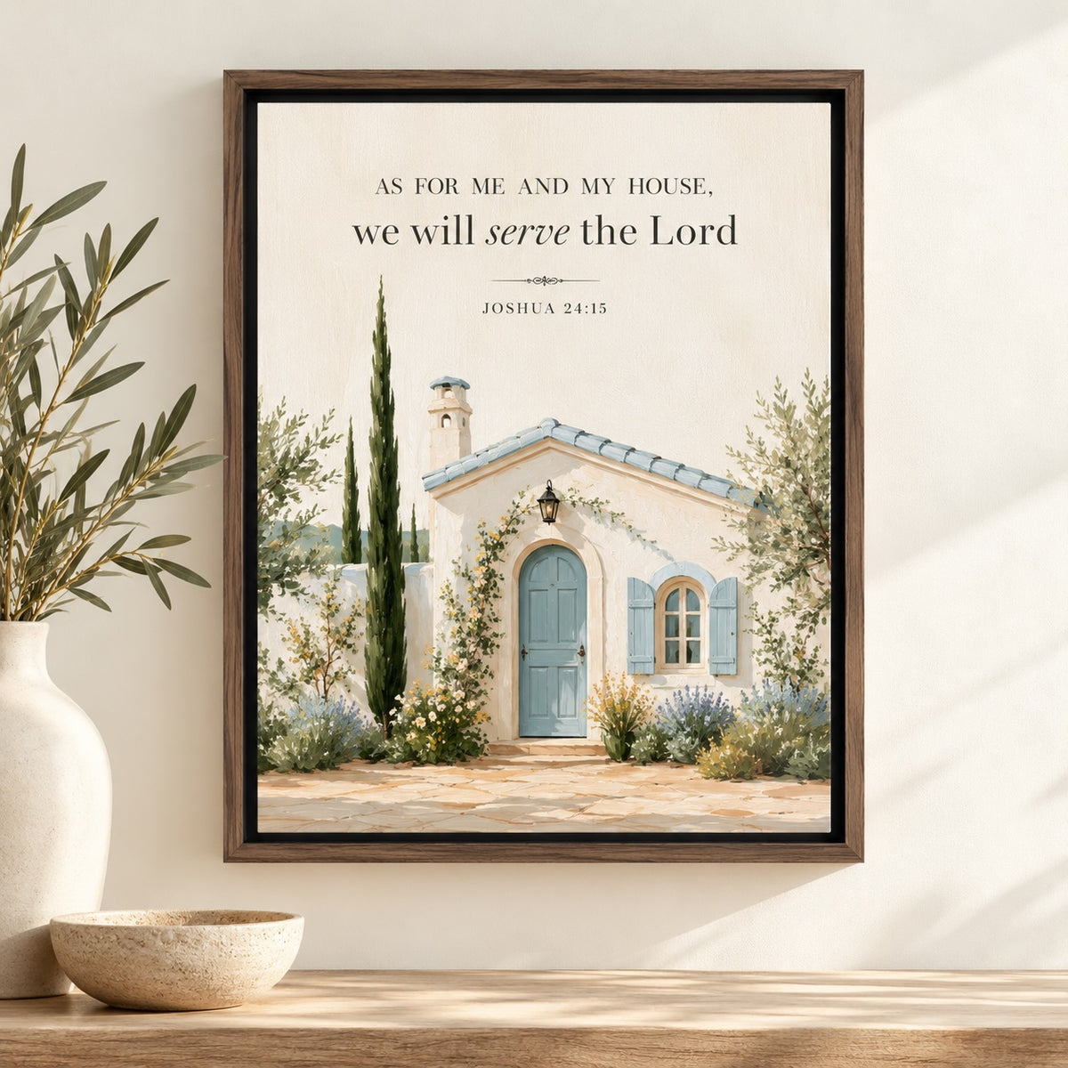 Joshua 24:15 | Christian Wall Art - Canvas