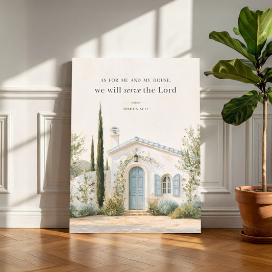 Joshua 24:15 | Christian Wall Art - Canvas