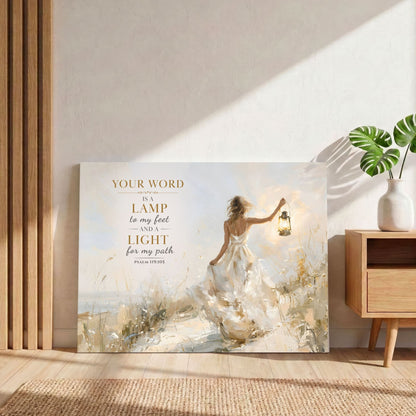 Psalm 119:105 | Guided By His Word - Canvas