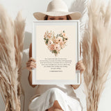 Love Is Patient Wall Art | 1 Corinthians 13:4–8 Bible Verse Print