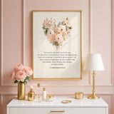 Love Is Patient Wall Art | 1 Corinthians 13:4–8 Bible Verse Print