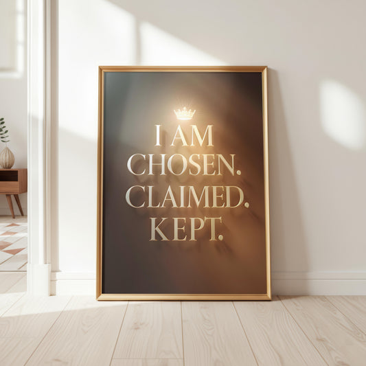 Chosen. Claimed. Kept.  Christian Affirmation