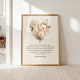 1 Corinthians 13:4–8 Bible Verse | Christian Wall Art