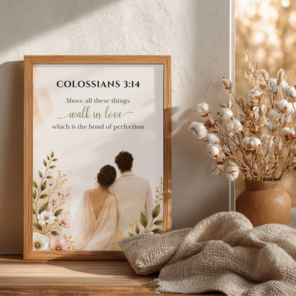 Colossians 3:14 Bible Verse | Christian Wall Art