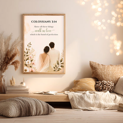Colossians 3:14 Bible Verse | Christian Wall Art