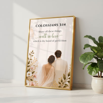 Colossians 3:14 Bible Verse | Christian Wall Art
