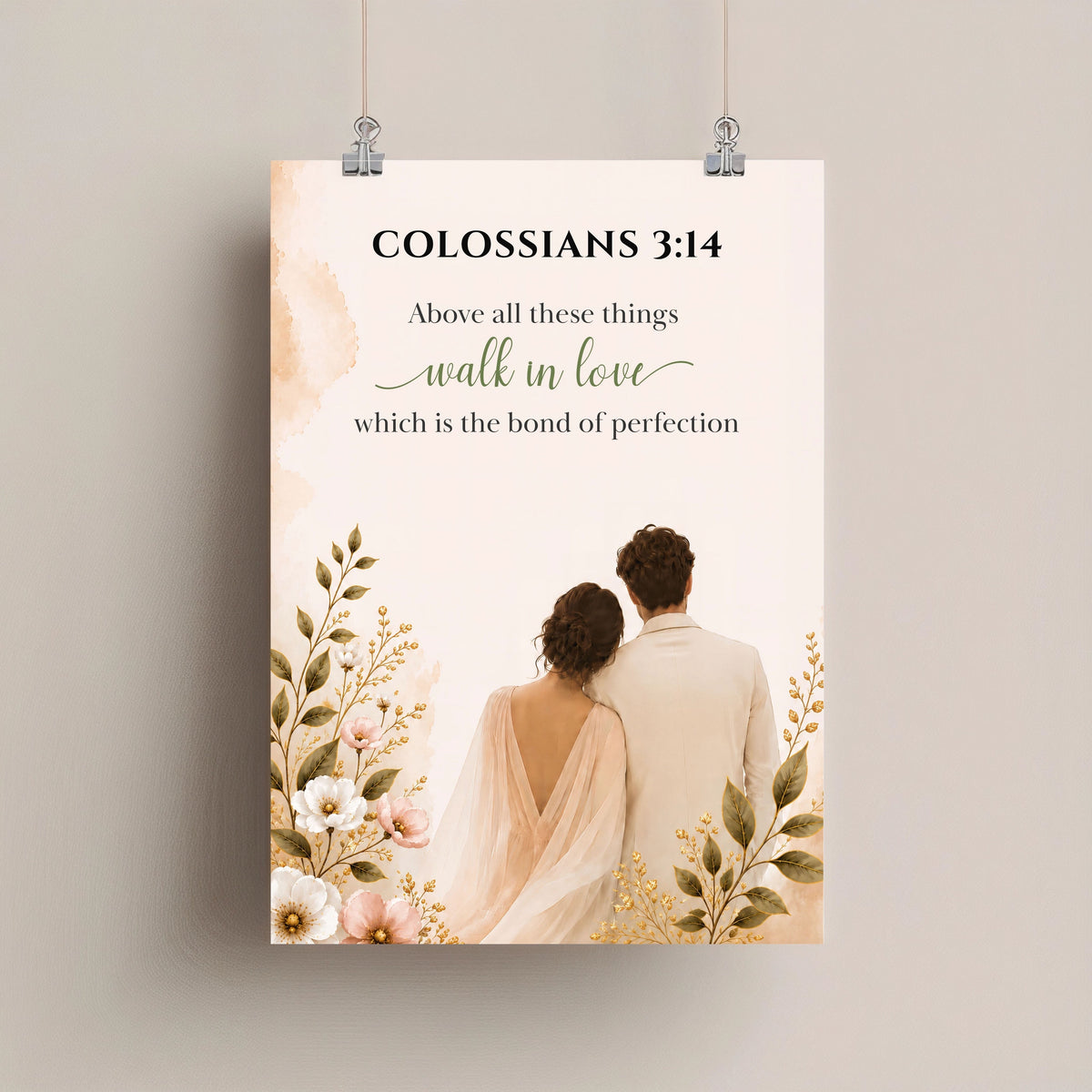 Colossians 3:14 Bible Verse | Christian Wall Art