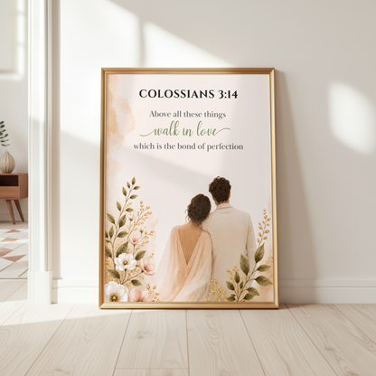 Colossians 3:14 Bible Verse | Christian Wall Art