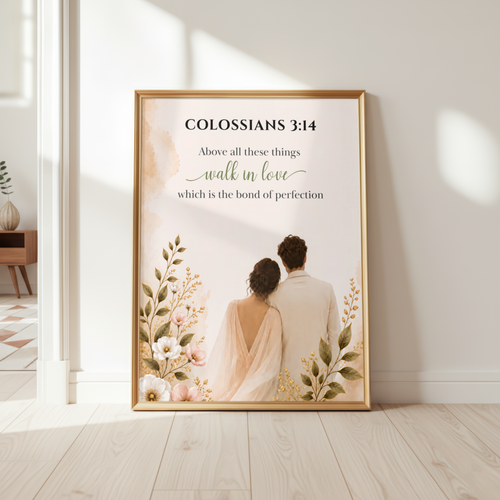 Colossians 3:14 Bible Verse | Christian Wall Art