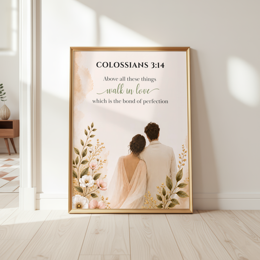 Colossians 3:14 Bible Verse | Christian Wall Art