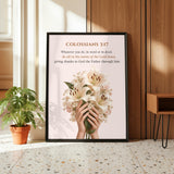 Colossians 3:17 Bible Verse | Christian Wall Art