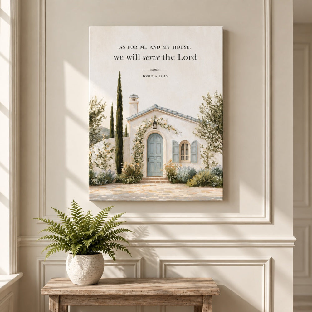 Joshua 24:15 | Christian Wall Art - Canvas