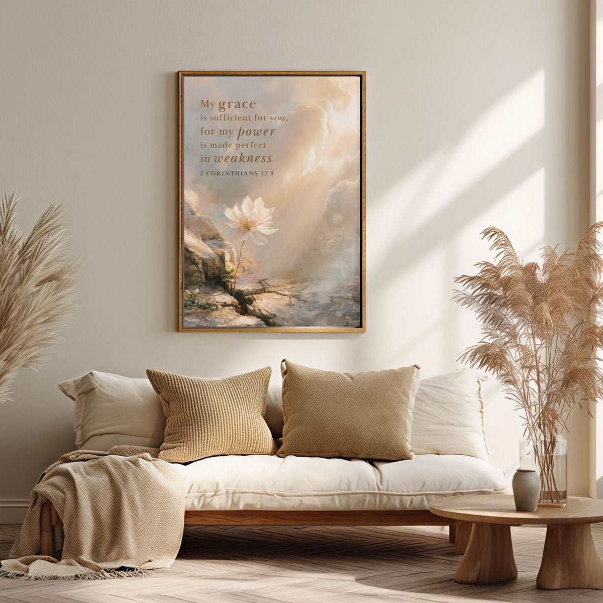 2 Corinthians 12.9 | Christian Art - Canvas