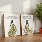Proverbs 31:25 | Strength and Dignity | Christian Wall Art
