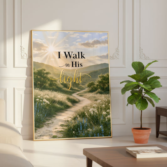 I Walk in His Light | Christian Faith