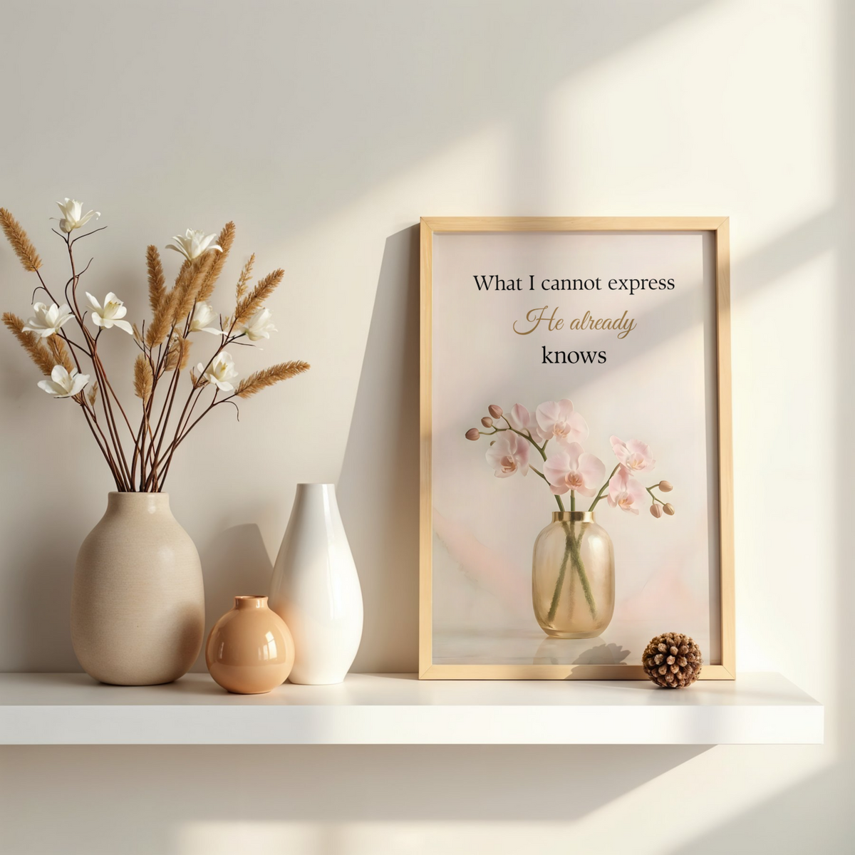 What I Cannot Express, He Already Knows | Christian Affirmation